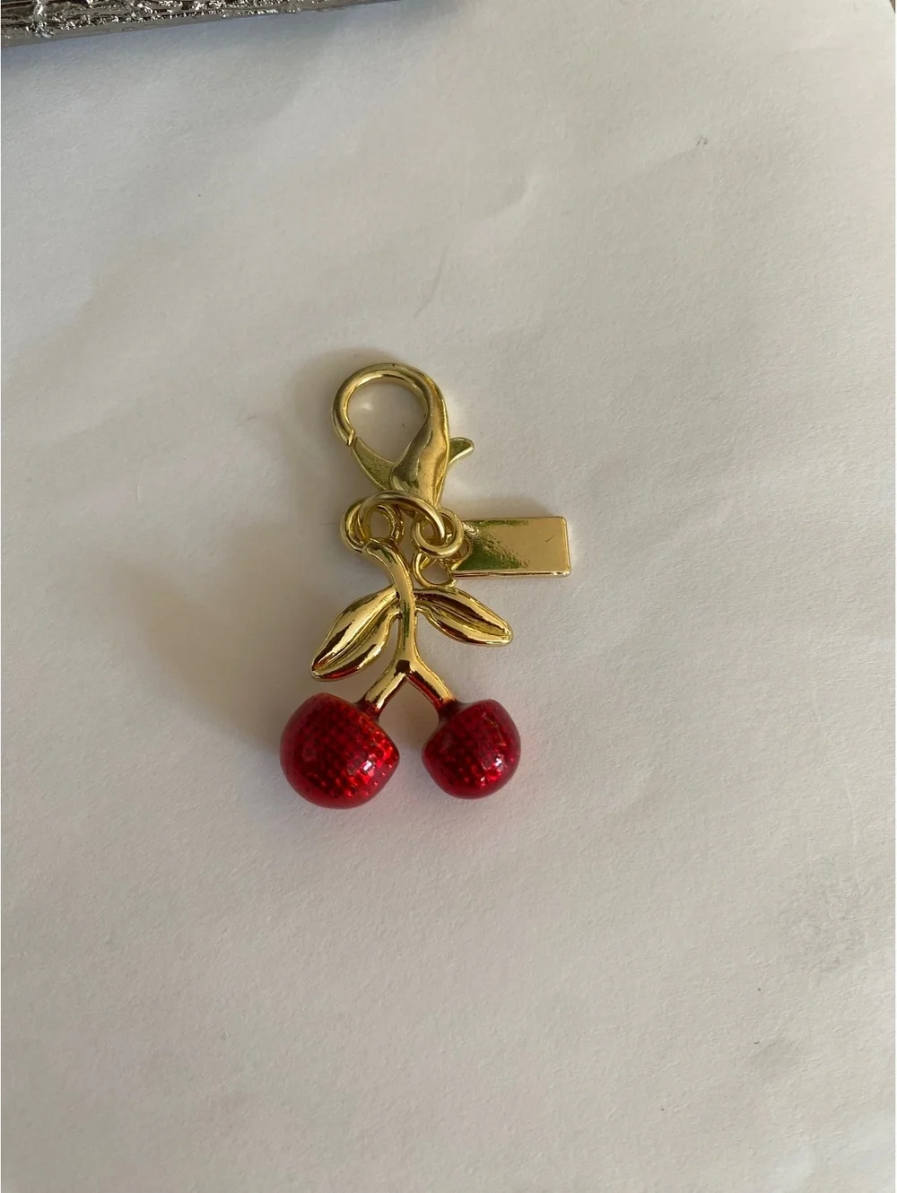 Red Cherry Charm Pendant
